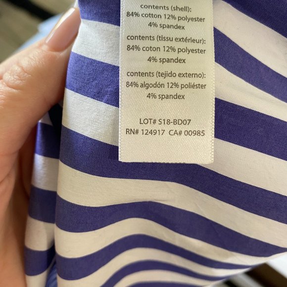 NWT Onia Alessandra Plunging Striped Coverup Dress {blue & white stripe} - Picture 6 of 11